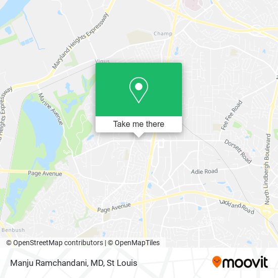 Manju Ramchandani, MD map