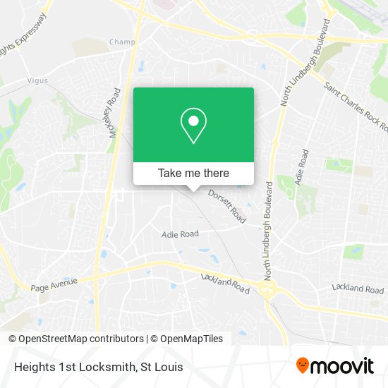 Heights 1st Locksmith map