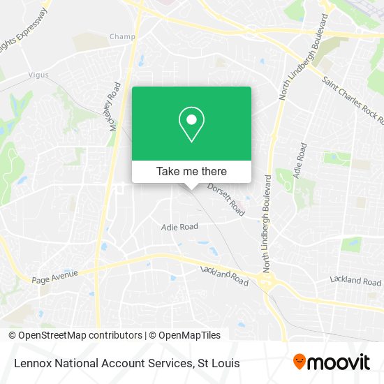 Lennox National Account Services map