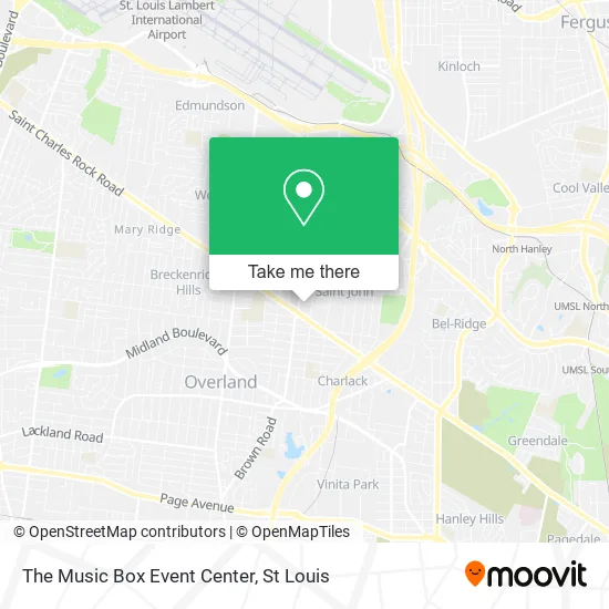 The Music Box Event Center map