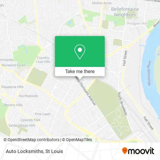 Auto Locksmiths map