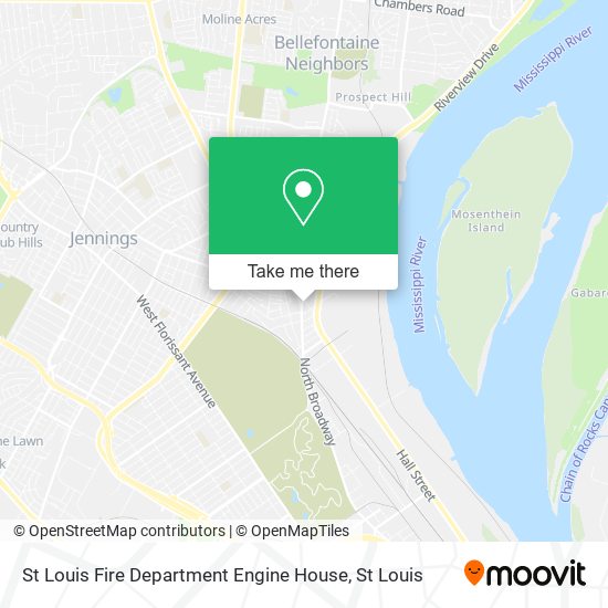 Mapa de St Louis Fire Department Engine House