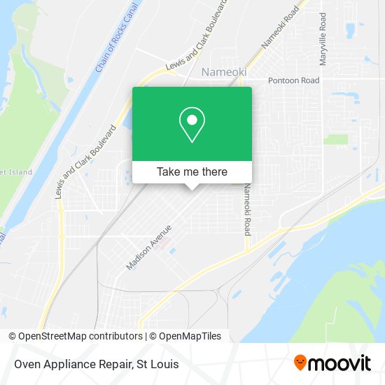 Oven Appliance Repair map