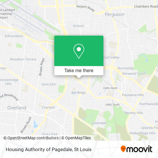 Housing Authority of Pagedale map