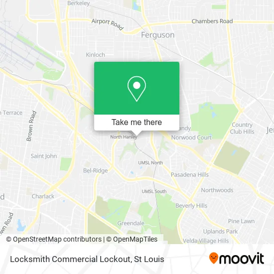 Locksmith Commercial Lockout map