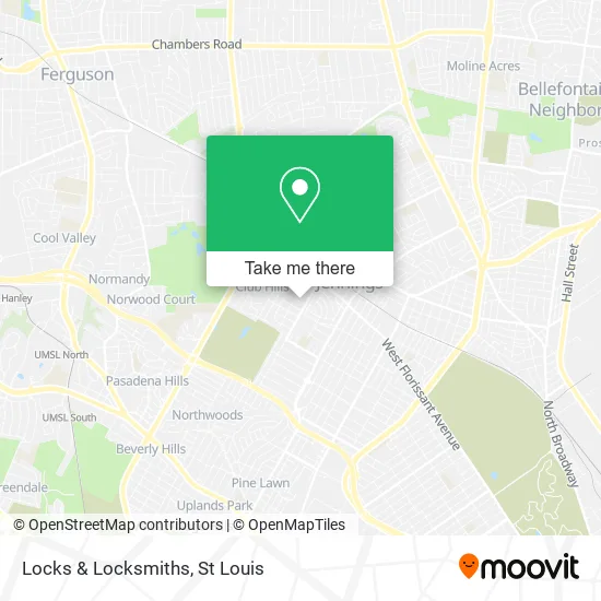 Locks & Locksmiths map