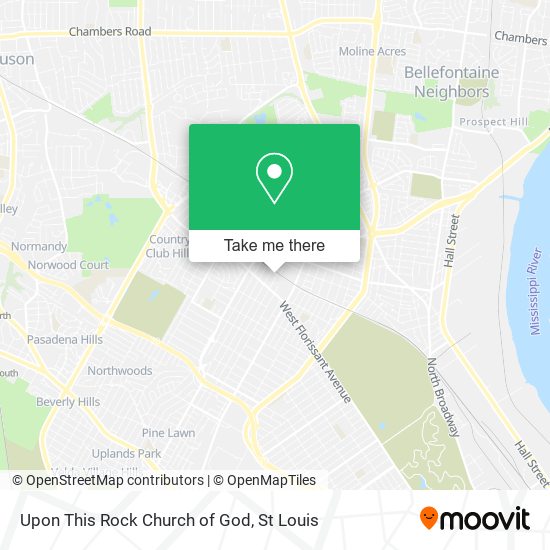 Upon This Rock Church of God map