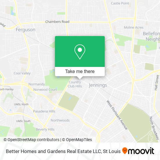 Mapa de Better Homes and Gardens Real Estate LLC