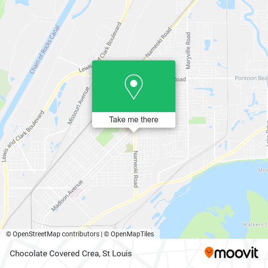 Mapa de Chocolate Covered Crea