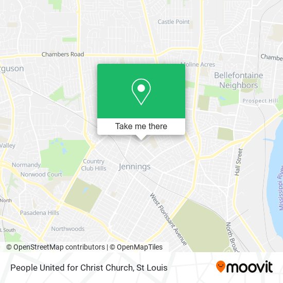 People United for Christ Church map