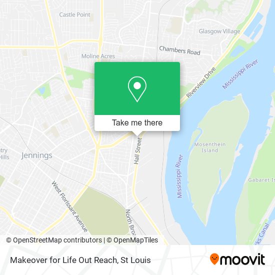 Makeover for Life Out Reach map