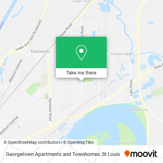 Mapa de Georgetown Apartments and Townhomes