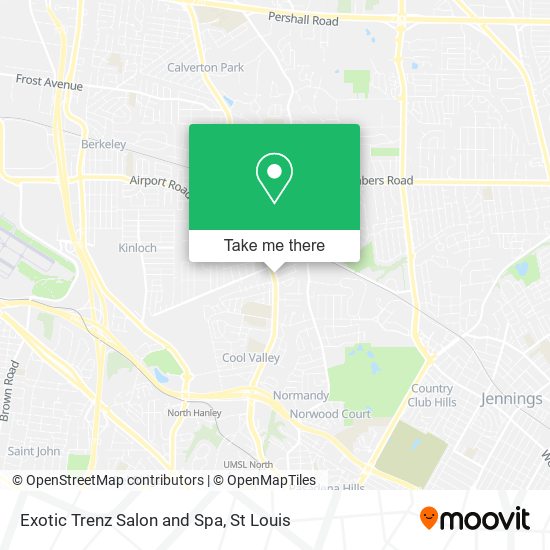 Exotic Trenz Salon and Spa map