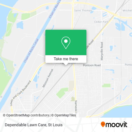 Mapa de Dependable Lawn Care