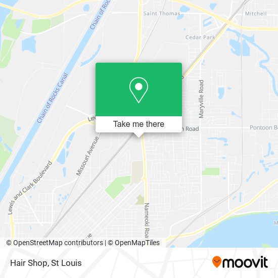 Mapa de Hair Shop
