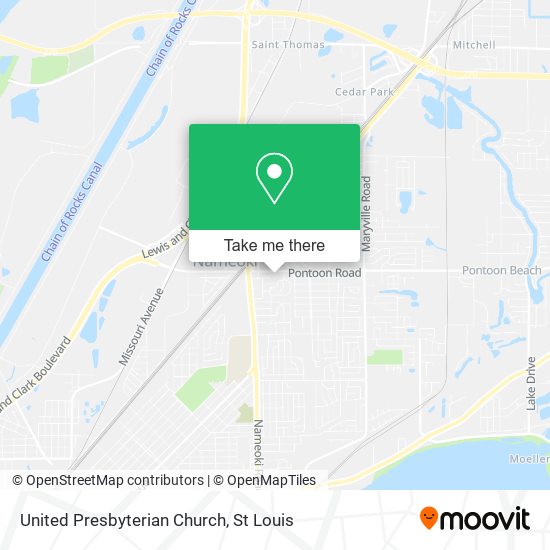 United Presbyterian Church map