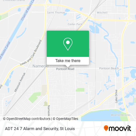 Mapa de ADT 24 7 Alarm and Security