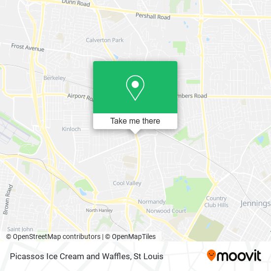 Mapa de Picassos Ice Cream and Waffles