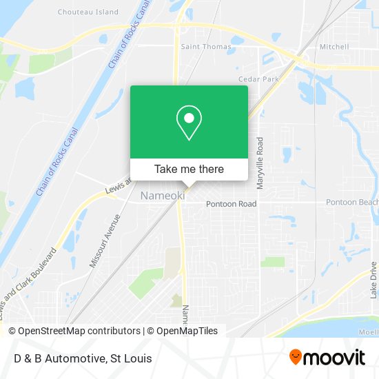 Mapa de D & B Automotive