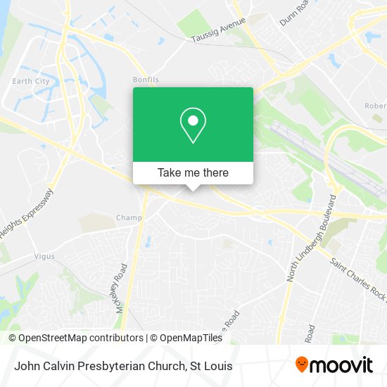 Mapa de John Calvin Presbyterian Church