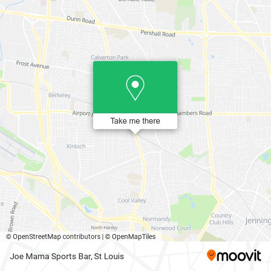 Joe Mama Sports Bar map