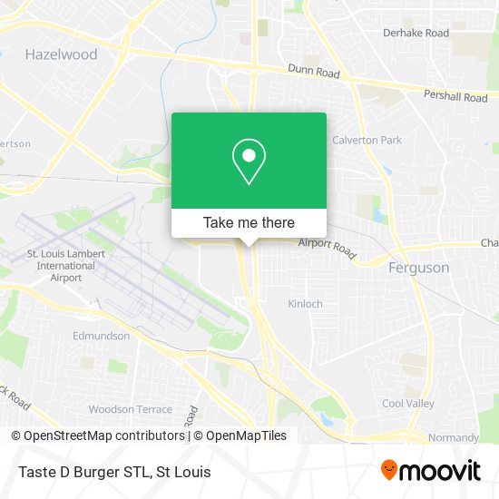 Taste D Burger STL map