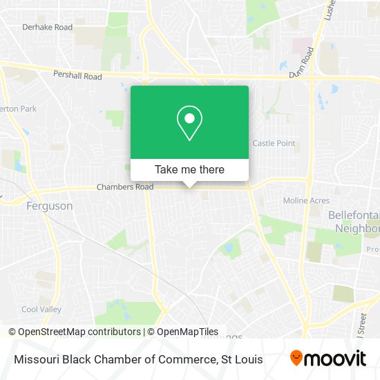 Missouri Black Chamber of Commerce map
