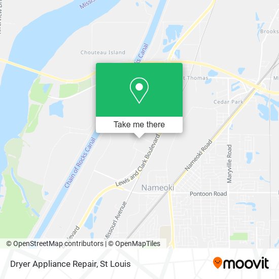 Dryer Appliance Repair map
