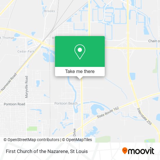 First Church of the Nazarene map