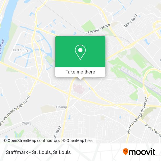 Mapa de Staffmark - St. Louis