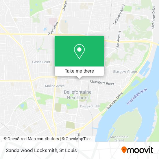 Mapa de Sandalwood Locksmith