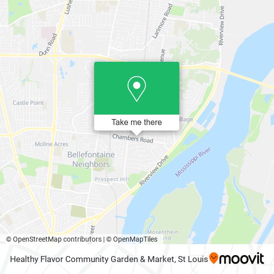 Healthy Flavor Community Garden & Market map