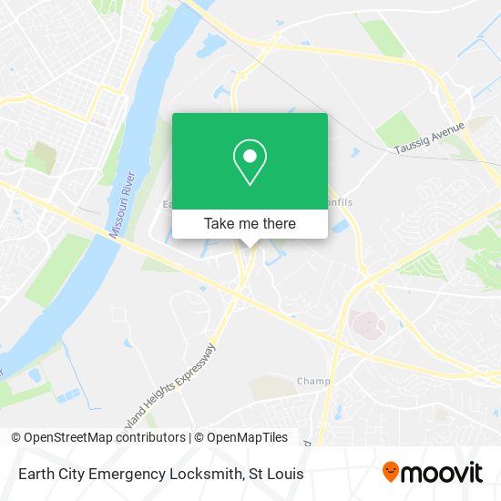 Earth City Emergency Locksmith map