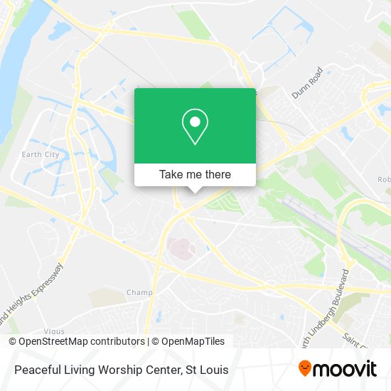 Mapa de Peaceful Living Worship Center