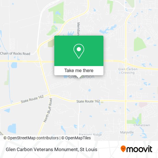 Glen Carbon Veterans Monument map