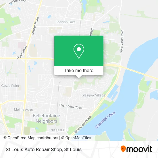 St Louis Auto Repair Shop map