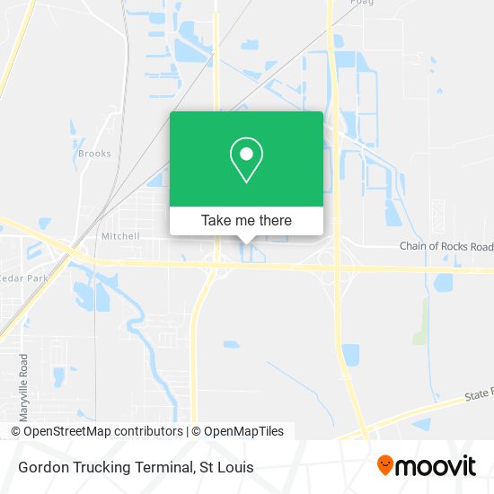Gordon Trucking Terminal map