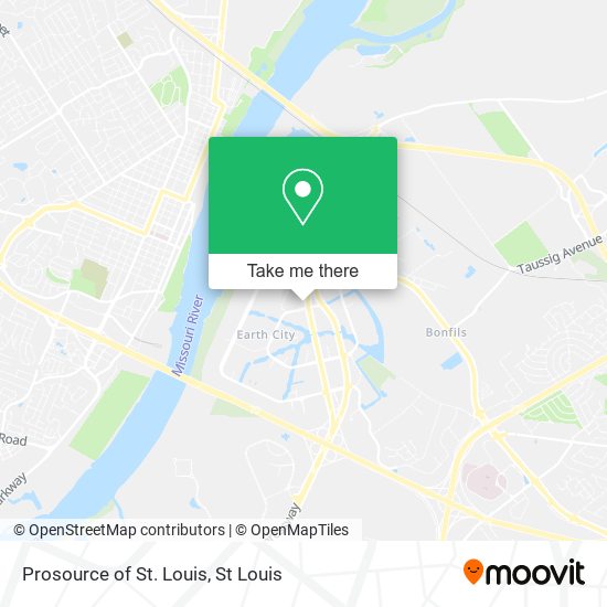 Prosource of St. Louis map