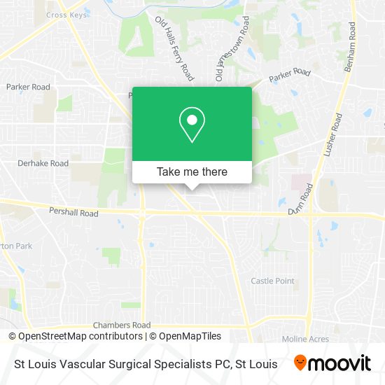 Mapa de St Louis Vascular Surgical Specialists PC