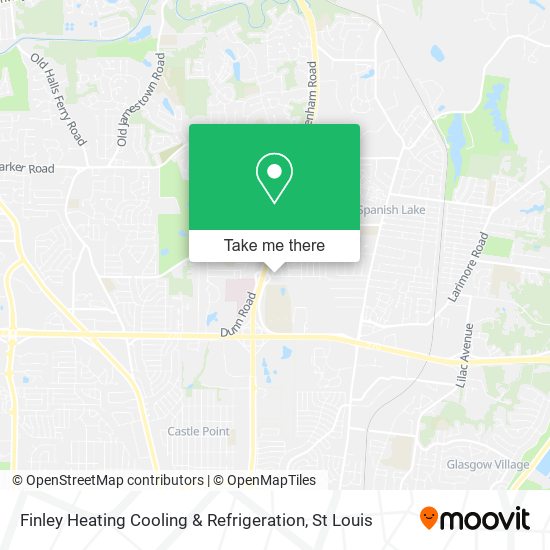 Mapa de Finley Heating Cooling & Refrigeration