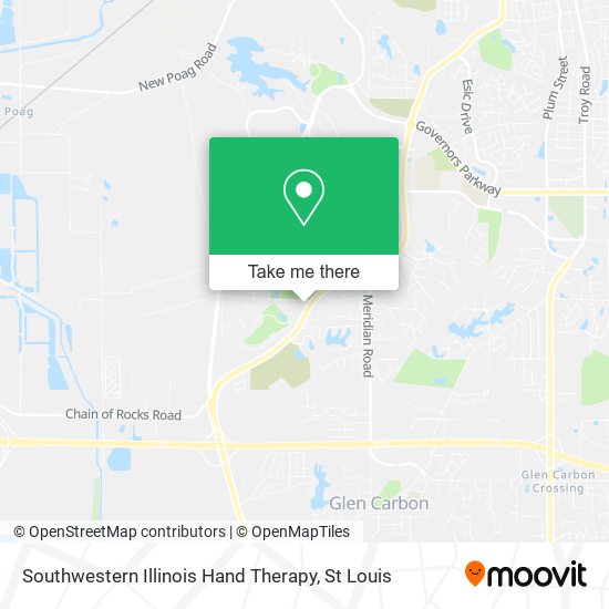 Mapa de Southwestern Illinois Hand Therapy