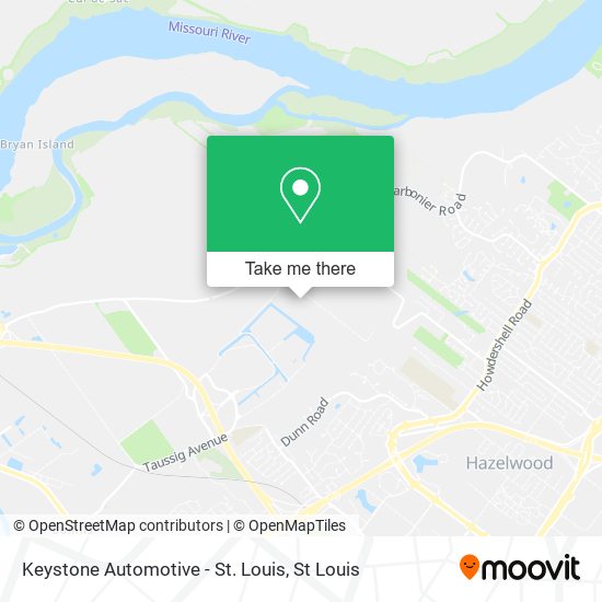 Keystone Automotive - St. Louis map