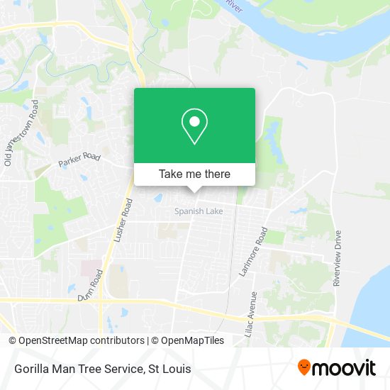 Gorilla Man Tree Service map