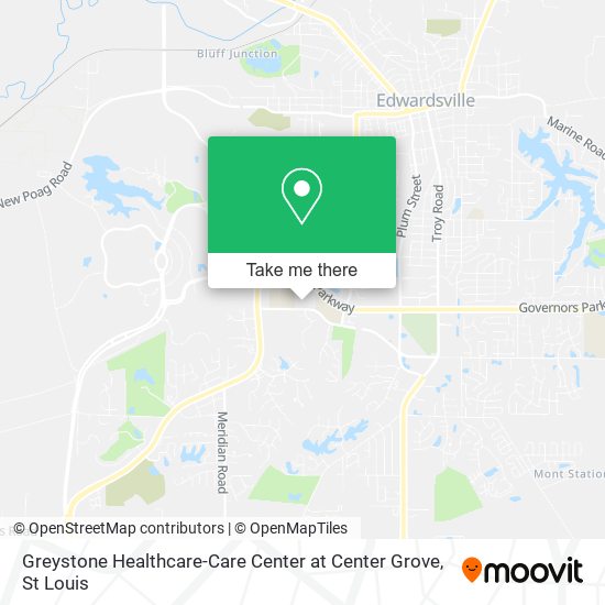 Mapa de Greystone Healthcare-Care Center at Center Grove