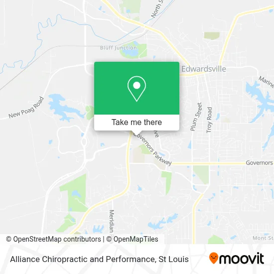 Alliance Chiropractic and Performance map