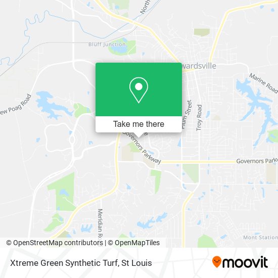 Xtreme Green Synthetic Turf map