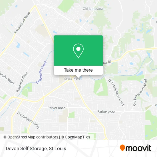 Devon Self Storage map
