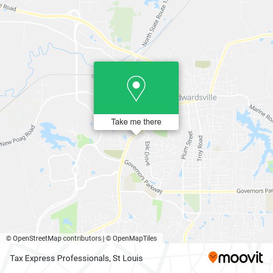 Tax Express Professionals map