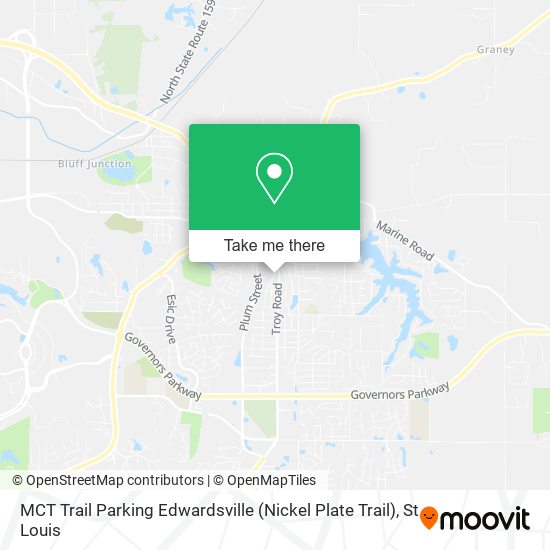 Mapa de MCT Trail Parking Edwardsville (Nickel Plate Trail)