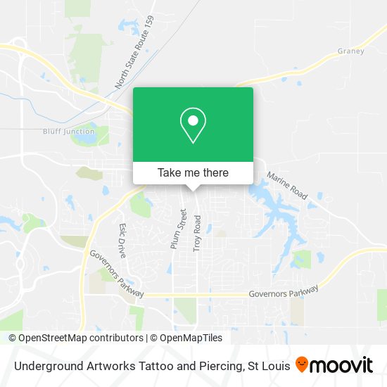 Underground Artworks Tattoo and Piercing map